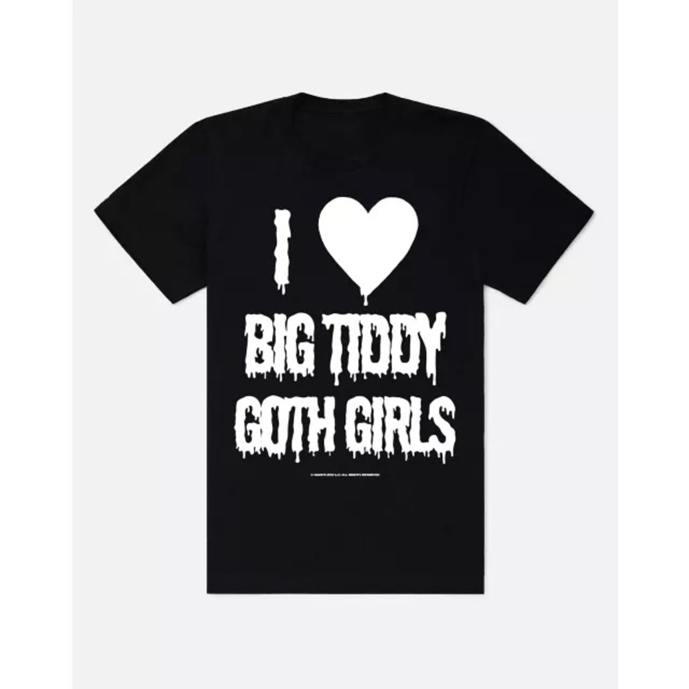 I Love Big Tiddy Goth Girls T Shirt